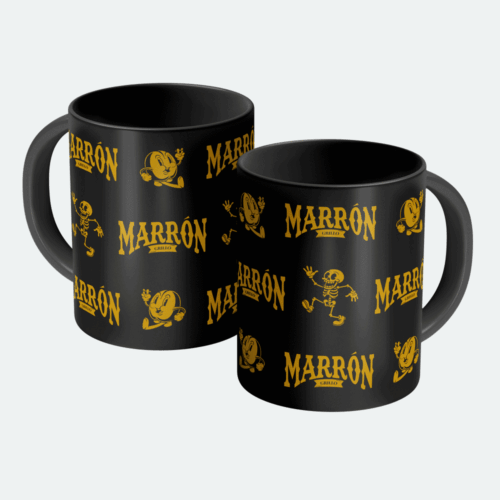 Taza marrón mosaico